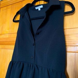 Black Monteau Dress Collar Neck And Buttons size large